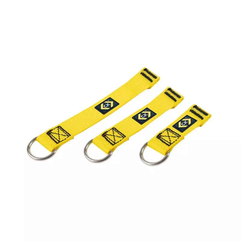 C.K Tools T8004 D-Ring Werkzeug-Sicherungsseil-Set 100/150/200 mm, 3er-Pack
