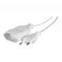 CUC Exertis Connect 573722 Verlängerungskabel für den Innenbereich, 1 AC-Steckdose, 1,8 m, Weiß