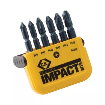 C.K Tools T4512 6-teiliges Phillips Torsionskontroll-Schrauberbit-Set