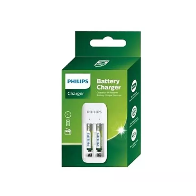 Philips SCB2070NB/00 Akkuladegerät mit 2x AA 700 mAh Akkus