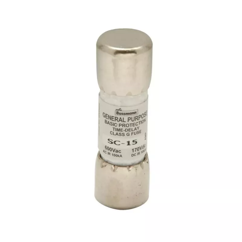 Eaton BK/SC-15 Bussmann SC Sicherung Klasse G 15 A 600 V AC 170 V DC flinke Patronensicherung