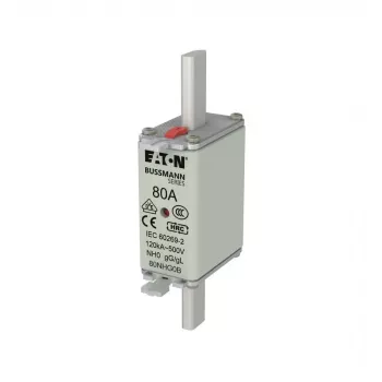 Eaton 80NHG0B NH-Sicherung Größe 0, 80 A, 500 V AC, gG, mechanischer Anzeiger, 3er-Pack