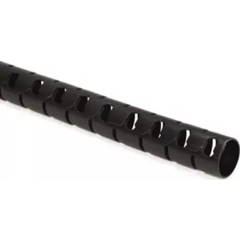 HellermannTyton HWPP25/2-BK geschlitztes Wellrohr, 25 mm Nenndurchmesser, Schwarz, 25 m Länge