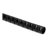 HellermannTyton HWPP25/2-BK geschlitztes Wellrohr, 25 mm Nenndurchmesser, Schwarz, 25 m Länge