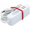 EXERTIS CONNECT Stromverlängerungskabel mit 2 USB-Anschlüssen, Weiß, 1,5 m 808521