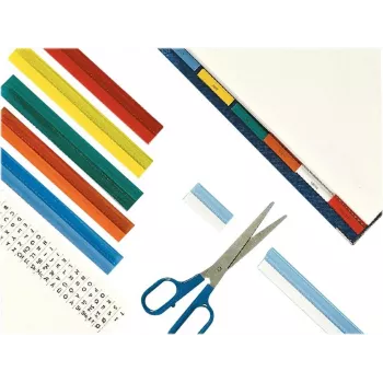 LEITZ Esselte Vollsicht-Reiter, transparente farbige Folie, 200 mm Streifenbreite, sortiert (Orange, Gelb), 25 Stück (55002)