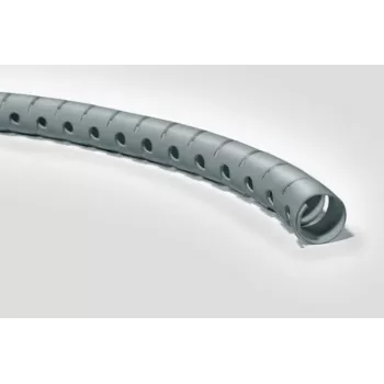 HellermannTyton Helawrap HWPP25/2-SR Kabelmanagement Spiralschlauch, Silber, Polypropylen, 2 m, 27 mm Außendurchmesser