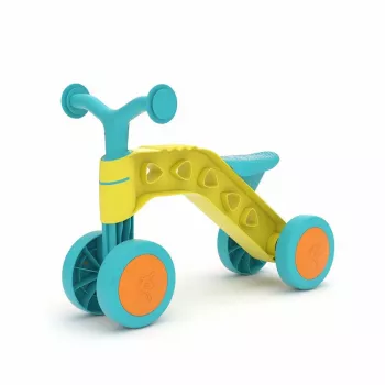 Chillafish Itsibitsi 4-Rad-Laufrad für Kleinkinder, Gelb/Hellblau, 1-3 Jahre