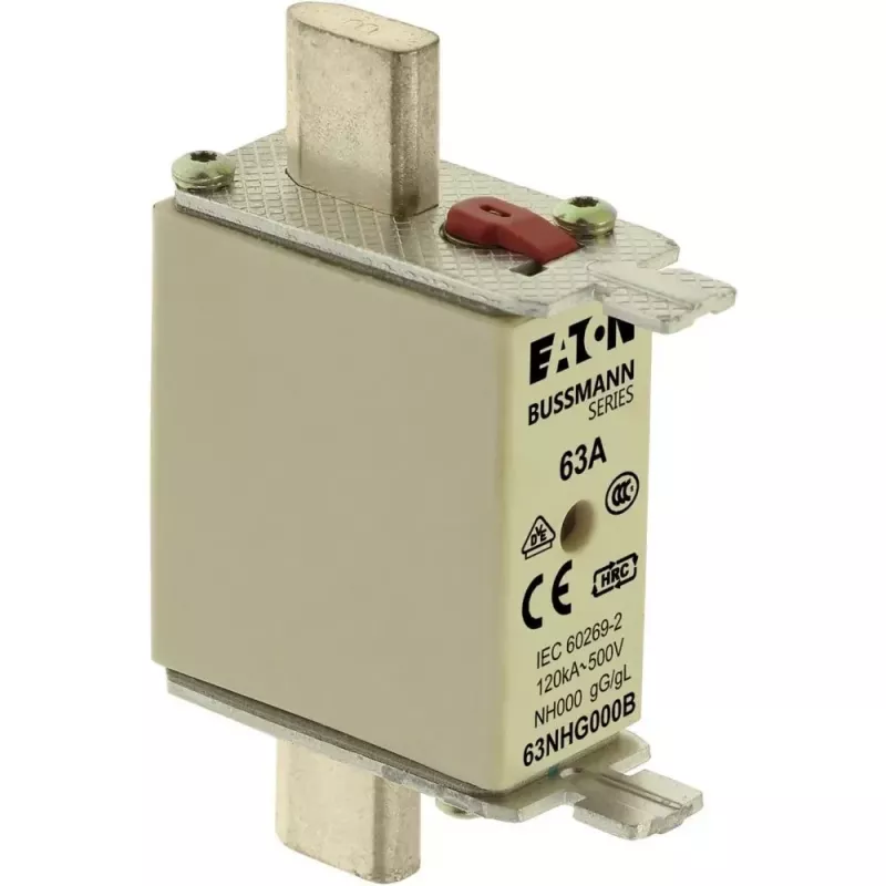 Eaton 63NHG000B NH-Sicherungseinsatz, Größe 0, 63 A, 500 V AC, gG