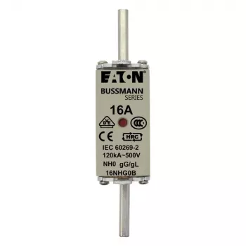 Eaton 6NHG0B NH-Sicherung mit mechanischer Anzeige, Größe NH0, 6 A, 500 V AC, gG, 3er-Pack
