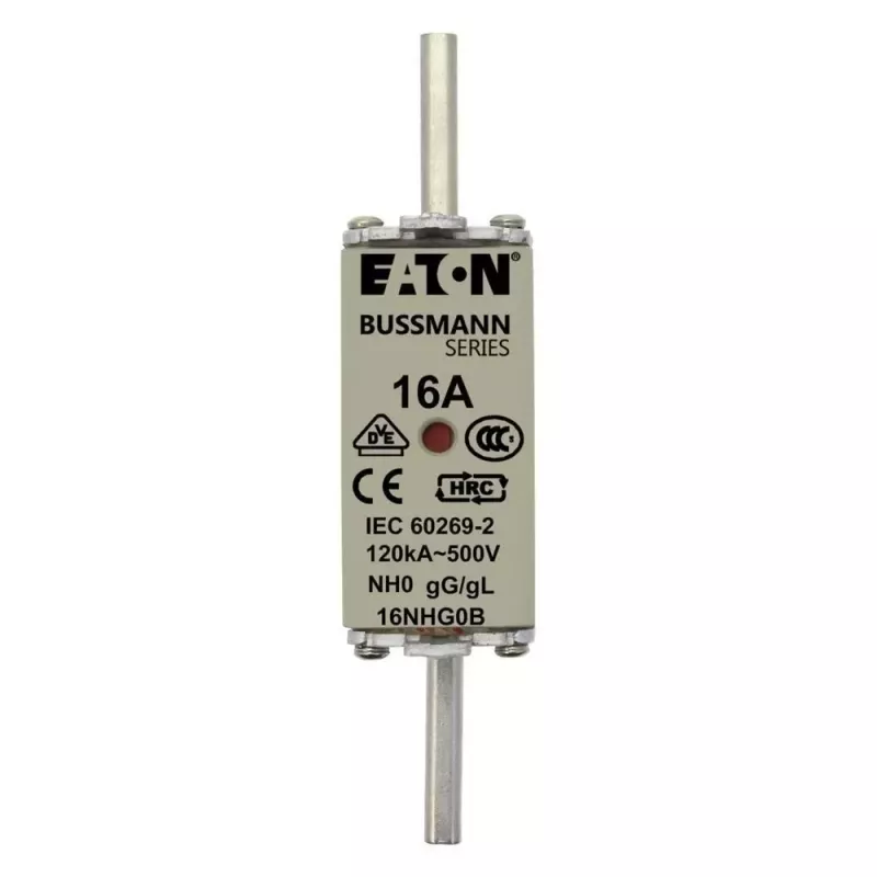 Eaton 6NHG0B NH-Sicherung mit mechanischer Anzeige, Größe NH0, 6 A, 500 V AC, gG, 3er-Pack