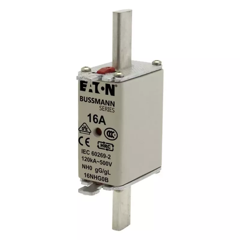 Eaton 6NHG0B NH-Sicherung mit mechanischer Anzeige, Größe NH0, 6 A, 500 V AC, gG, 3er-Pack