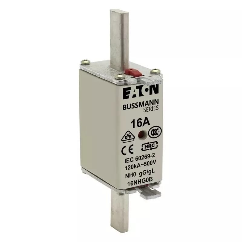 Eaton 6NHG0B NH-Sicherung mit mechanischer Anzeige, Größe NH0, 6 A, 500 V AC, gG, 3er-Pack
