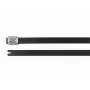 HellermannTyton 111-00294 MBT8HFC-SS316/SP-BK Edelstahl-Kabelbinder, 201 mm x 7,9 mm, Schwarz, Kugelverschluss, UV-stabilisiert