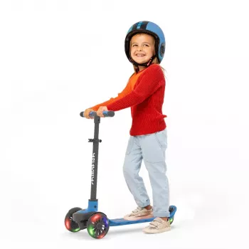 Chillafish Scotti 3-Rad-Roller mit Leuchtrollen, Navy