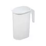 PLAST TEAM Saftkanne 1,5 L, Transparent/Weiß, PP mit TPE-Dichtung 11200800