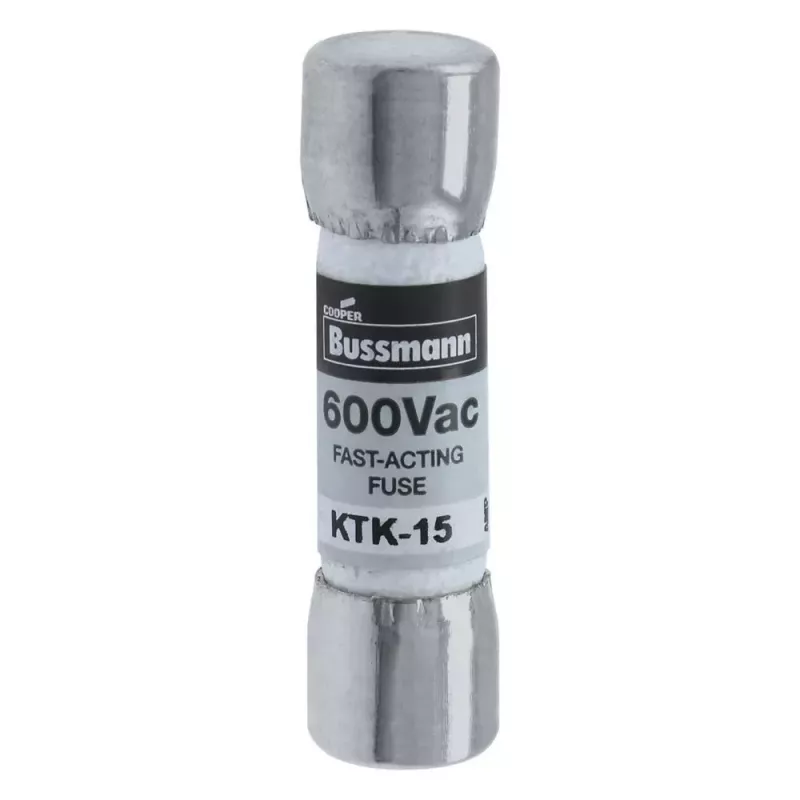 Eaton KTK-15 Patronensicherung, 15 A, 600 V AC/DC, superflink, 10 mm x 38 mm, 10er-Pack