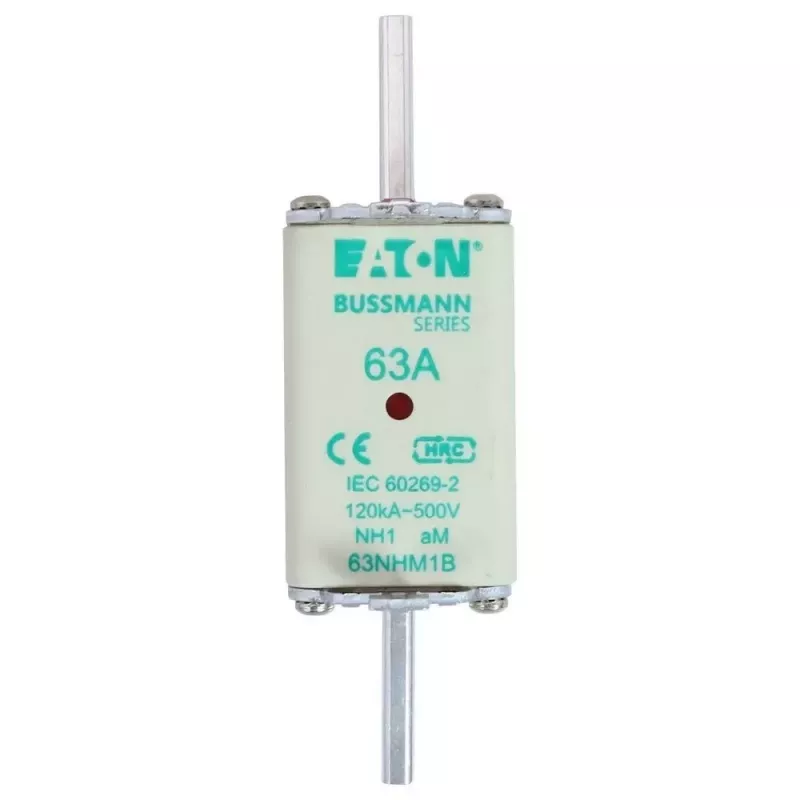 Eaton 63NHM1B NH-Sicherungseinsatz, Größe 1, 63 A, 500 V AC, gG, 3er-Pack