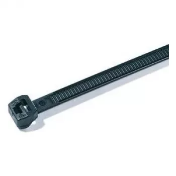 HellermannTyton OS-Serie Kabelbinder mit Außenverzahnung T30ROS-HS-BK-C1, 145 x 3,4 mm, Schwarz, 100 Stück 118-04800
