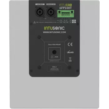 INTUSONIC 6FP100T 6,5 inch 2-Wege-Deckenlautsprecher Weiß (12604004)