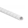 HellermannTyton SBPEFR4 PEFR WH 30 selbstschließender Geflechtschlauch, Weiß, 30 mm, 25 m Rolle