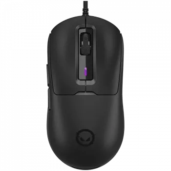 LORGAR MSA10R kabelgebundene Gaming-Maus, PixArt 3311, 6 programmierbare Tasten, Schwarz (LRG-MSA10R-BK)