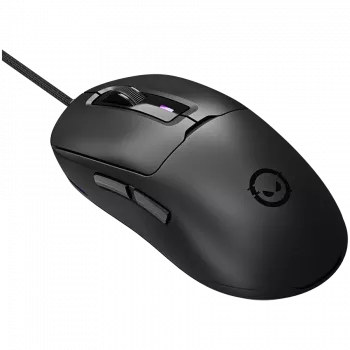 LORGAR MSA10R kabelgebundene Gaming-Maus, PixArt 3311, 6 programmierbare Tasten, Schwarz (LRG-MSA10R-BK)
