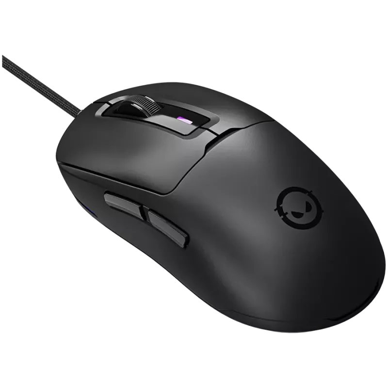 LORGAR MSA10R kabelgebundene Gaming-Maus, PixArt 3311, 6 programmierbare Tasten, Schwarz (LRG-MSA10R-BK)