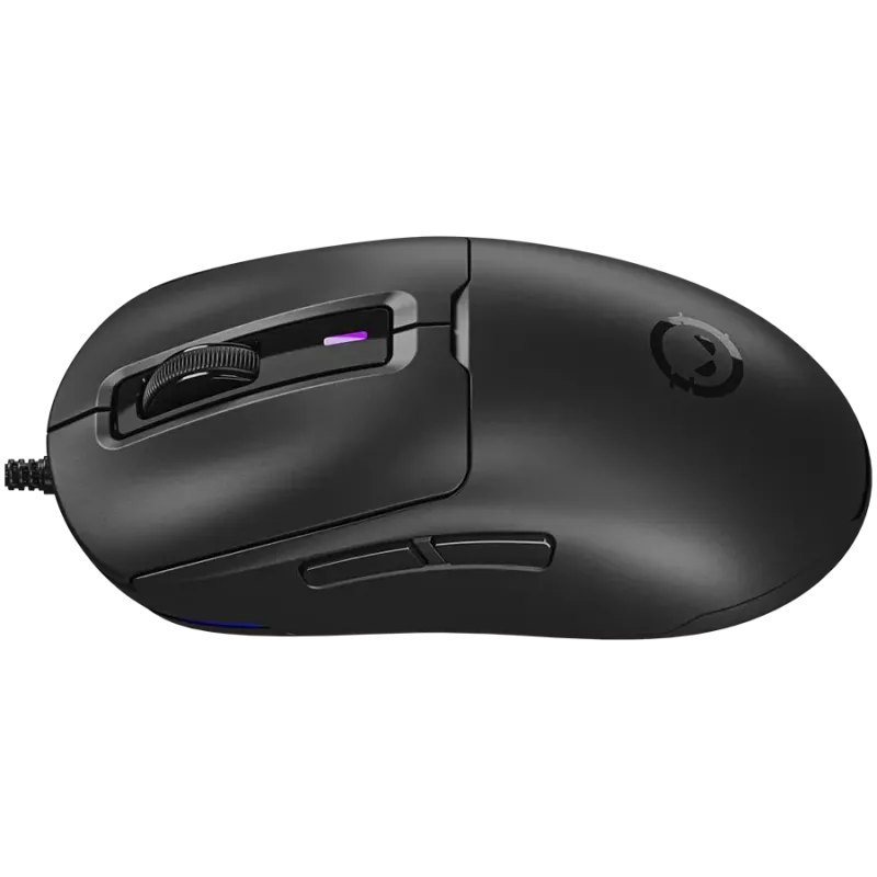 LORGAR MSA10R kabelgebundene Gaming-Maus, PixArt 3311, 6 programmierbare Tasten, Schwarz (LRG-MSA10R-BK)