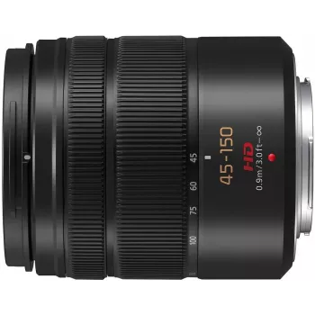 Panasonic Lumix G X Vario 45-150mm f/4.0-5.6 ASPH. MEGA O.I.S. Objektiv (Schwarz) H-FS45150E-K