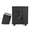 Nedis CSPR10021BK 2.1 PC-Lautsprecher-Set, 33 W, USB-betrieben, Schwarz