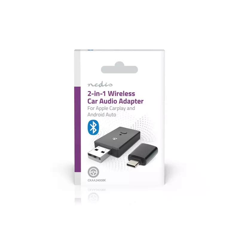 Nedis CKAA2400BK Bluetooth 5.0 USB-A Adapter Schwarz 10 m Reichweite