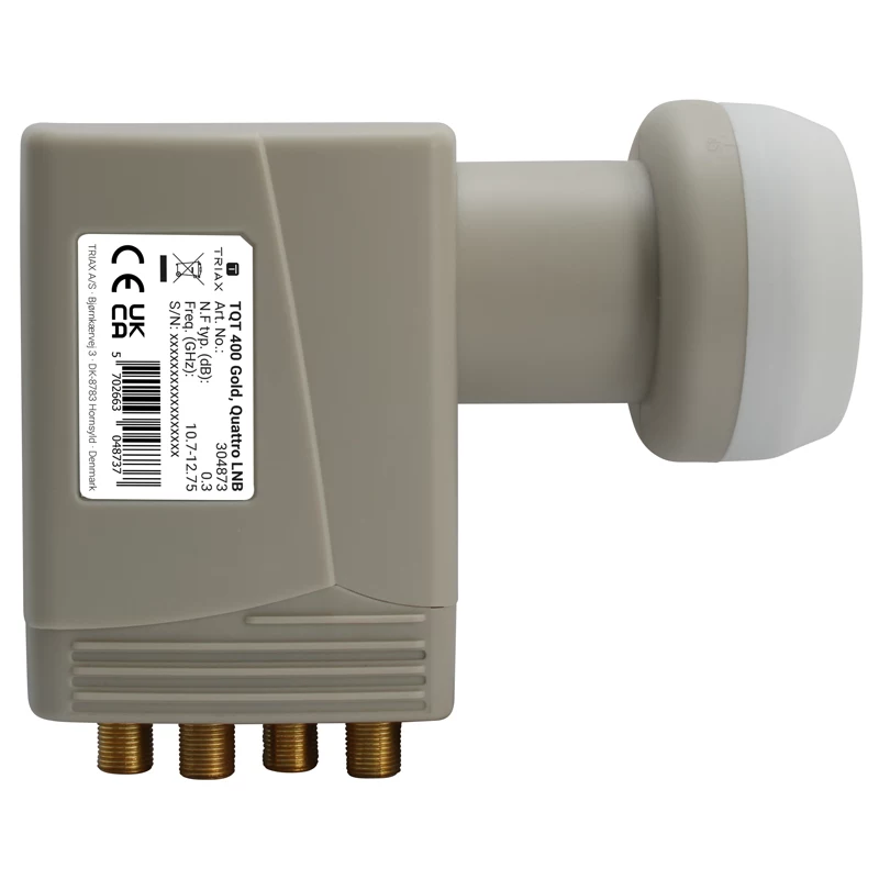 Triax TQT 400 Gold Universal Quattro LNB mit 4 Ausgängen für Multischalter 304873