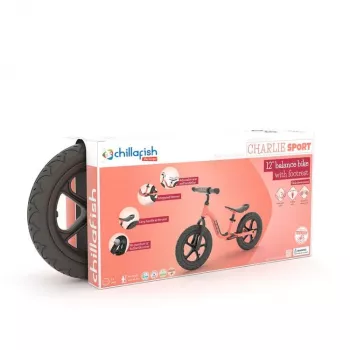 Chillafish Charlie Sport 12 Laufrad, Flamingo Pink, 2-5 Jahre