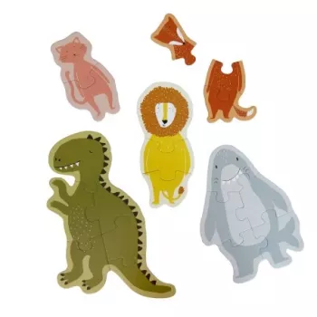 Trixie Puzzle Große und kleine Tiere, 5 Puzzles (35-630)