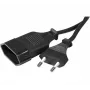 EXERTIS CONNECT Verlängerungskabel, Eurostecker auf Eurobuchse, Schwarz, 1,8 m 573721