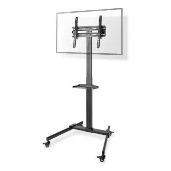 Nedis TVSM5100BK Bodenständer für 32-55 Zoll Fernseher, Schwarz