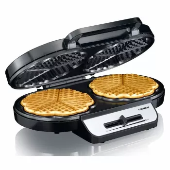 Melissa Doppel-Herzförmiger Waffeleisen 1200W Edelstahl
