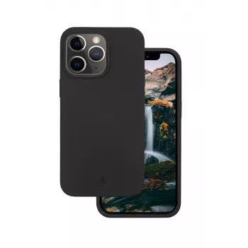 dbramante1928 Green Essentials Rückseitenabdeckung für Apple iPhone 12 / 12 Pro - Night Black (Recyclingkunststoff)