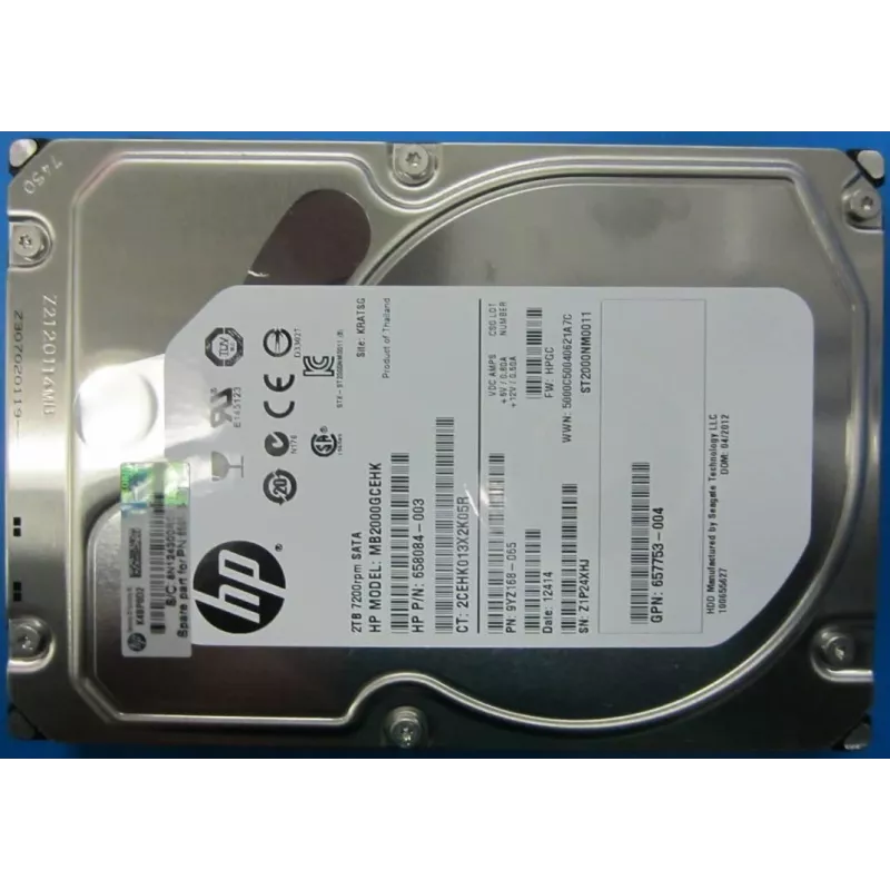 HP Enterprise 2TB 7.2K RPM SATA 3,5 Zoll LFF Midline Festplatte (659570-001)