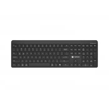 Natec Tang US kabellose Tastatur Bluetooth + 2,4 GHz Silent Slim Schwarz