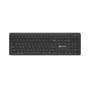 Natec Tang US kabellose Tastatur Bluetooth + 2,4 GHz Silent Slim Schwarz