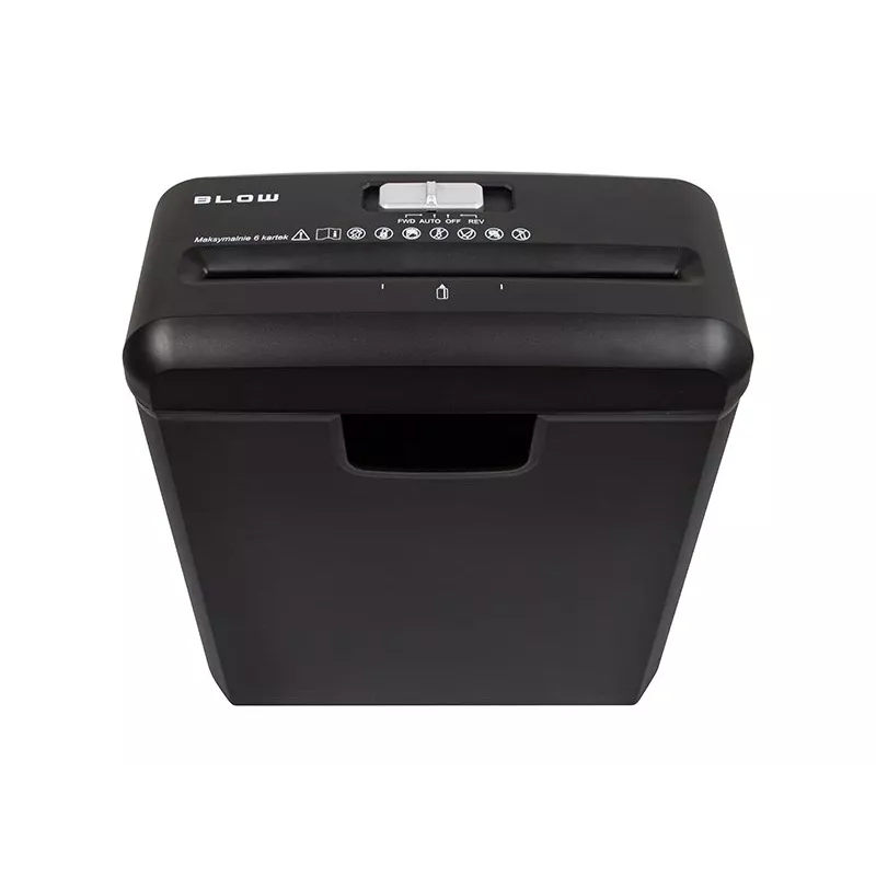 BLOW 44-880# Streifenschnitt-Aktenvernichter, 6 Blatt, P-2, 10 L
