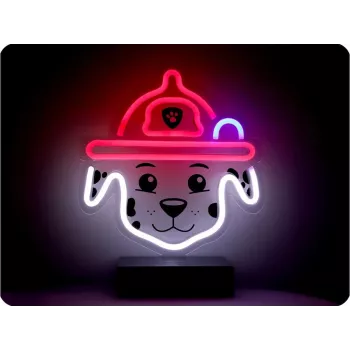 PAW Patrol LED-Neonlampe mit Ständer für Kinder, Marshall