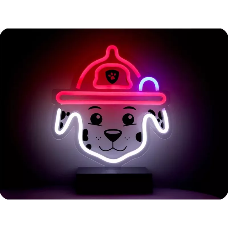 PAW Patrol LED-Neonlampe mit Ständer für Kinder, Marshall