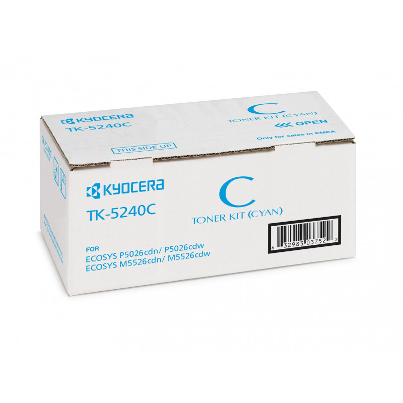Kyocera TK-5240C Cyan Toner Cartridge (1T02R7CNL0) KYOCERA TK-5240C 1T02R7CNL0