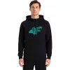 4F Herren Sweatshirt M2241 Tiefschwarz Größe L