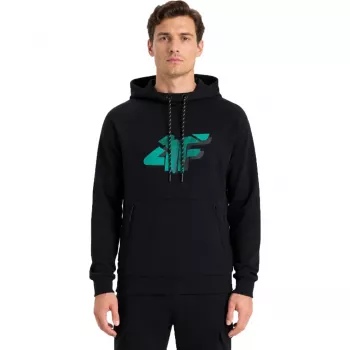 4F Herren Sweatshirt M2241 Tiefschwarz Größe L
