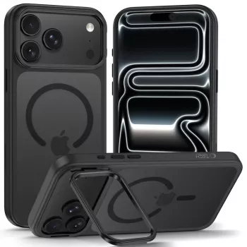 TECH-PROTECT MAGSTAND MagSafe CC iPhone 17 Pro / 18 Pro Mattschwarz