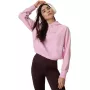 4F Damen Sweatshirt Hellrosa Rundhalsausschnitt F2175 Größe L